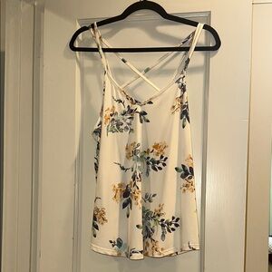 Papermoon Cream and Blue Floral Camisole